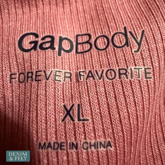 NEW GapBody Heather Rose Ribbed Lounge Pants Soft Stretch Sleepwear XL - Picture 4 of 6